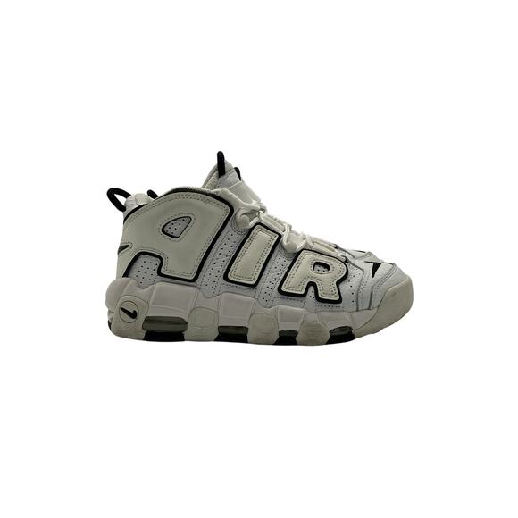 Nike 'Air' White Calf Leather More Uptempo Sneaker Size 7 - Picture 2 of 6